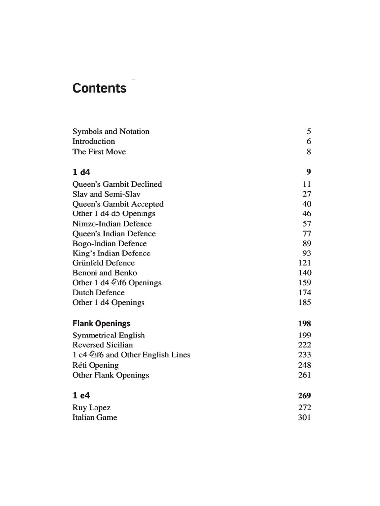 Fundamental Chess Openings Guide | PDF | Chess Openings | Game Theory