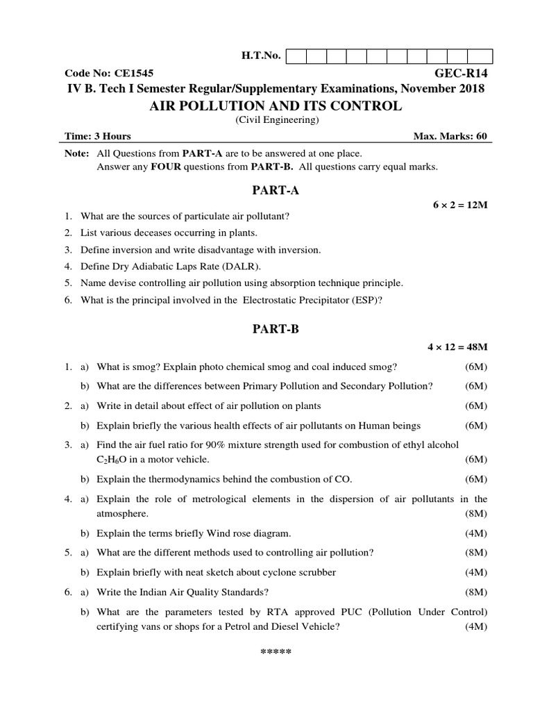 Air Pollution and Its Control | PDF | Smog | Air Pollution