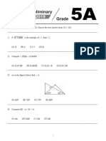 2019 WMI Grade 5 Questions Part 1-英