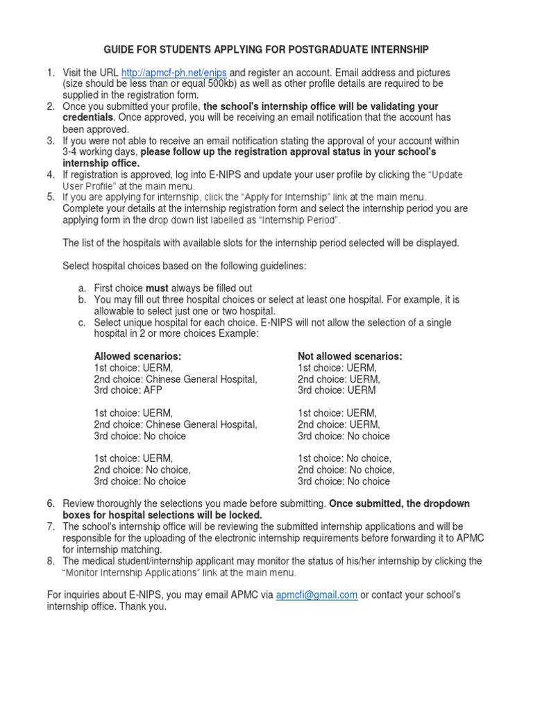 Postgrad Internship Application Guide | PDF | Computing | Cyberspace