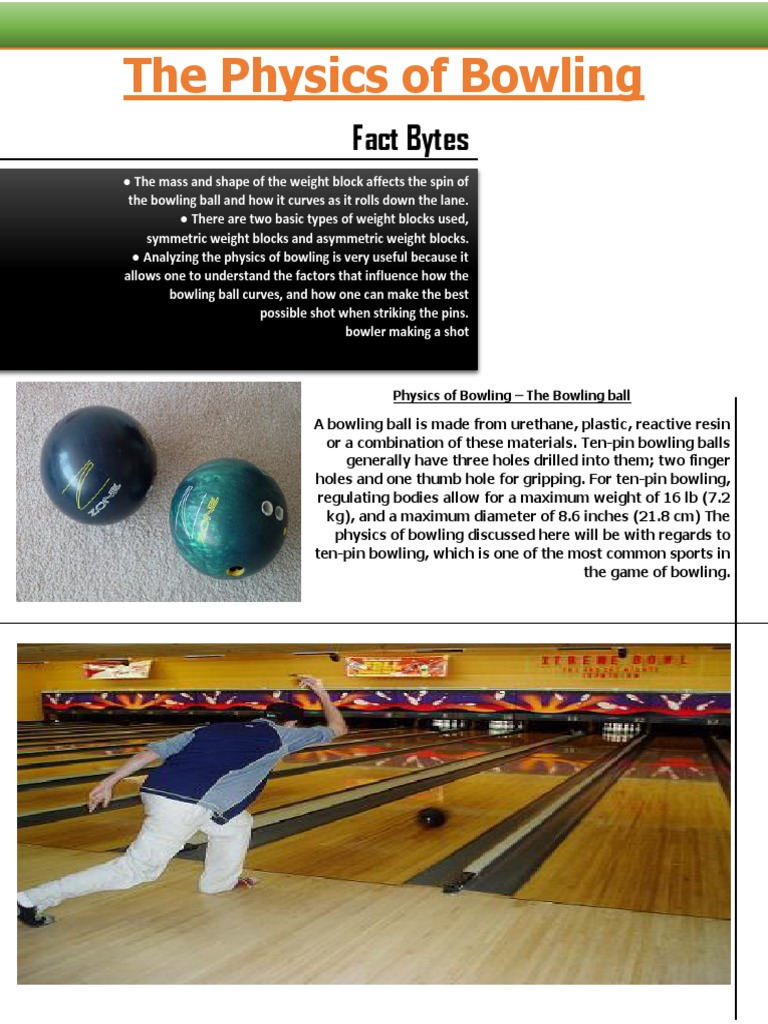 The Physics of Bowling PDF Precision Sports Sports