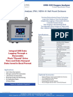 OMD-525 Oxygen Analyzer Spec Sheet