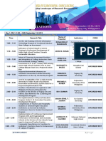 2019 APCORE Parallel Session Schedule - Day 1 and Day 2
