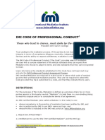 IMI's Code of Professional Conduct