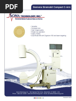 Siremobil Pact C Arm Brochure En Pdf Medical Imaging Ct Scan