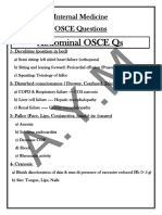 OSCE Qs Internal Medicine