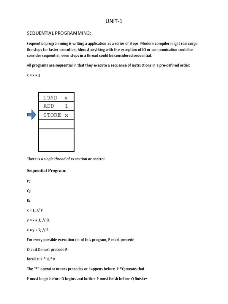 Concurrent and Parallel Programming .Unit-1 | PDF | Concurrent ...