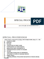 Special Proceedings Estate