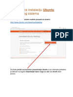 Instalacija Ubuntu Operativnog Sistema PDF