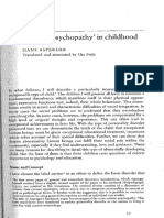 Asperger Autistic Psychopathy in Childhood by Hans Asperger