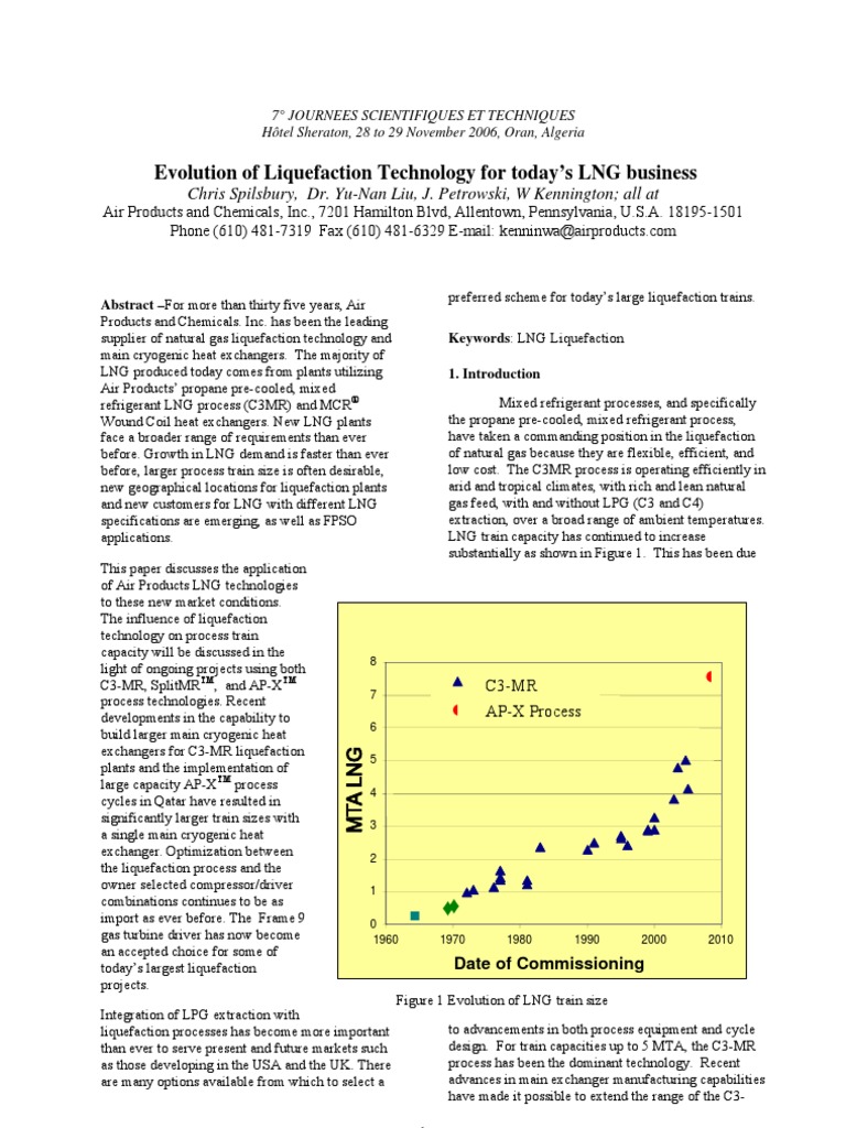 Evolution of Liquefaction Technical Paper | PDF | Natural Gas ...