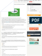 Top 60 Six Sigma Green Belt Test Questions and Answers For Practice - Sulekha Tech Pulse - 2