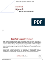 Astrologer in Sydney, Perth, Melbourne, Adelaide, Brisbane, Australia