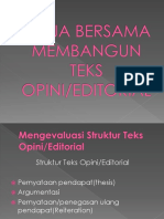 KERJA BERSAMA MEMBANGUN TEKS OPINI