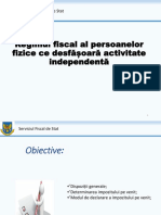 6 Regimul fiscal al persoanelor fizice ce desfasoara activitate independenta (1).pptx