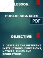 Public Signages