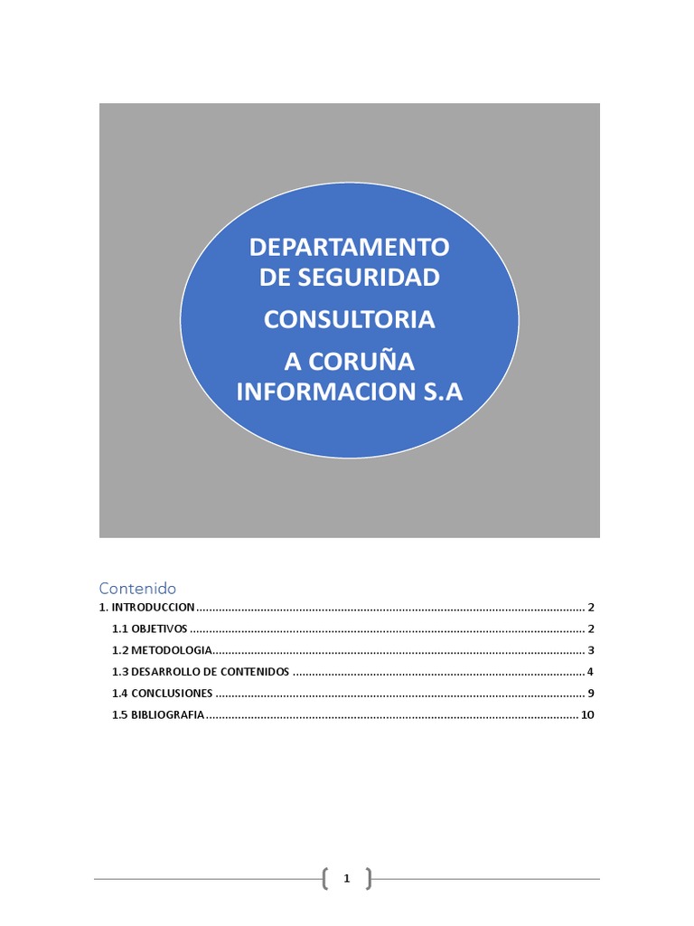 Estructura y Funciones del Departamento de Seguridad | PDF | La ...