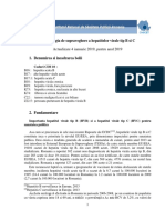 Metodologia de Supraveghere A Hepatitelor Virale Tip B Si C - Actualizare 4 Ian.2019 Pentru Anul 2019