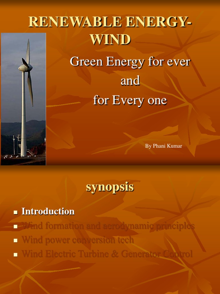 Wind Energy: Principles and Technology | PDF | Atmosphere Of Earth ...