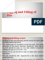 Digging and Filling of Pits