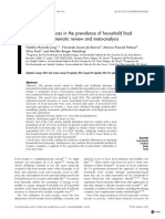 Gender Differences in The Prevalence of Household Food Insecurity A Systematic Review and Metaanalysis