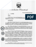 RD 033-2014-PNSR Modifican Directiva 005-2012 Normas y Procedimientos que regulan aplicacion del regimen CAS