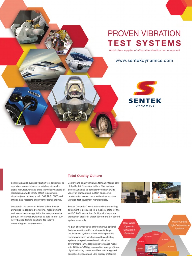 Sentek Shaker Vibration Test Solutions | PDF | Sampling (Signal ...