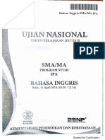 Soal Un Bahasa Inggris Sma Tahun 2018 PDF