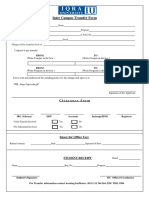 Campus Transfer Form