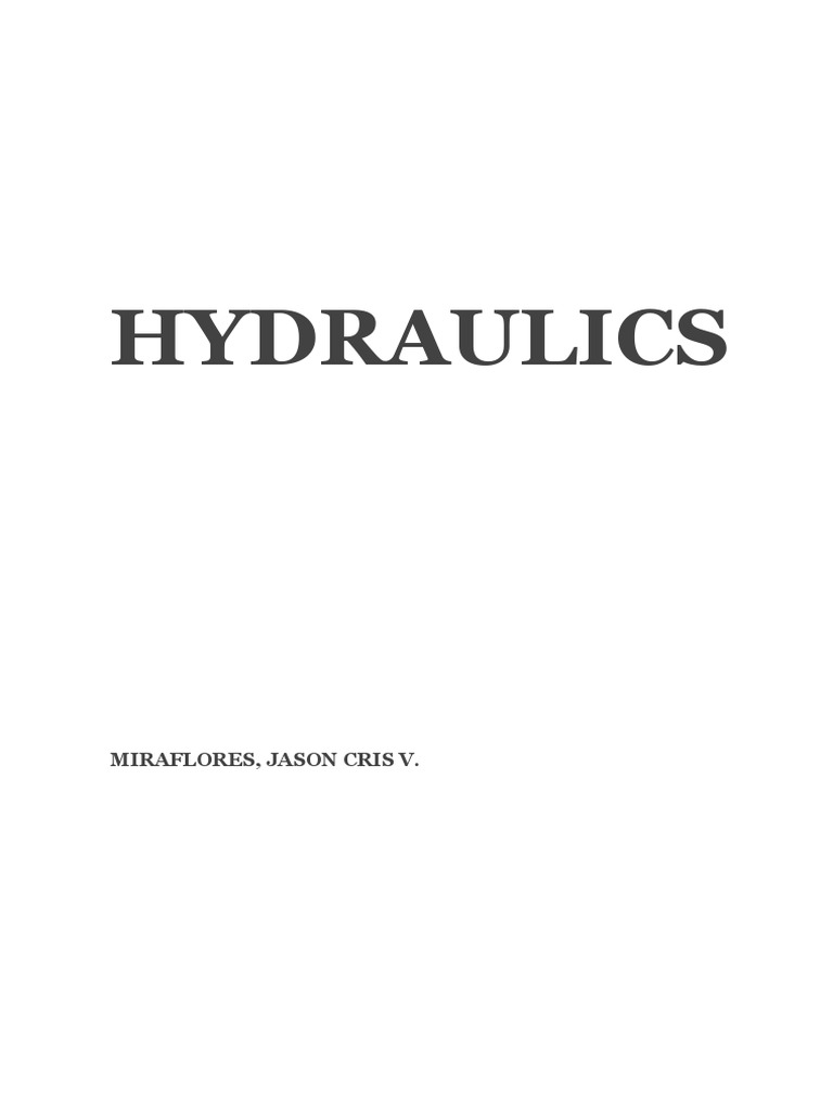 Solved Problems In Hydraulics Pdf Pdf Soil Pressure