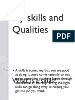 My Skills and Qualities