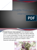 Instituţiile financiare internaţionale