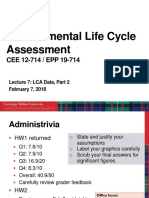 Lecture 7 - LCA Data, Part 2 - S18