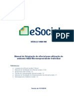 eSocial - Manual do Usuário WEB MEI