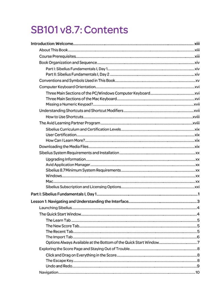 SB 101 V 87 Toc | PDF
