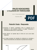 Principales Indicadores Utilizados en Toxicología PDF