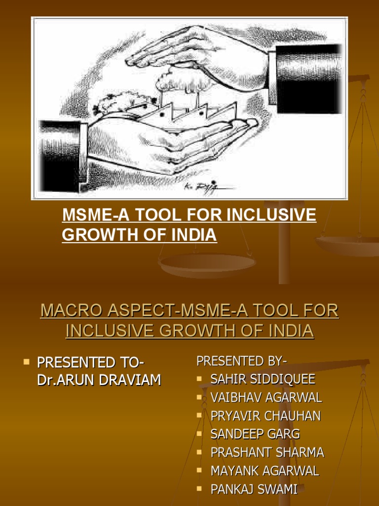 Msme-A Tool For Inclusive Growth of India | PDF | Economic Growth ...