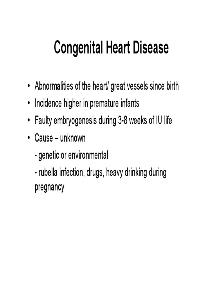 Comprehensive Overview of Congenital Heart Diseases: Classification ...