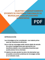 Extracción selectiva y energéticamente eficiente de proteínas funcionales