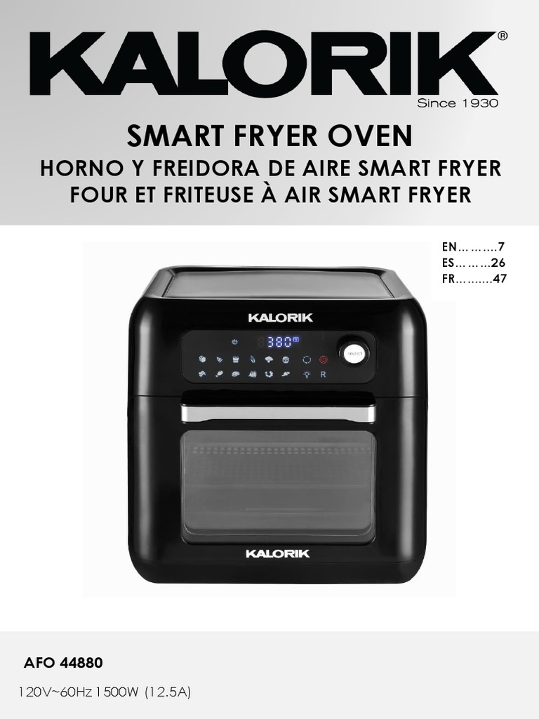 Horno Freidora De Aire 12.5 Quart Con Pantalla Tactil Electrica En Oferta  Grande