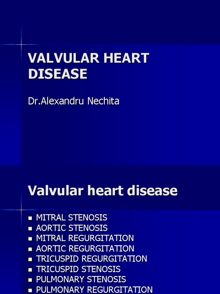 Valvular Heart Disease Overview | PDF | Heart Valve | Diastole