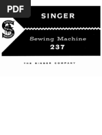 Singer Sewing Machine Model 237