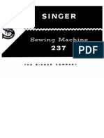 Singer Sewing Machine Model 237: The Singer "Fashionmate"