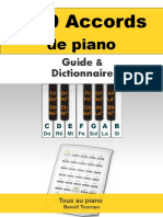 300 Accords de Piano Guide Et Dictionnaire 2015