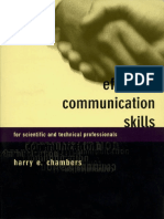 Effective Communication Skills For Scientific and Technical Professionals PDF