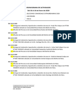 2.1 Cronograma de Actividades CLV