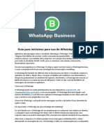 Guia para Iniciantes para Uso Do WhatsApp Business