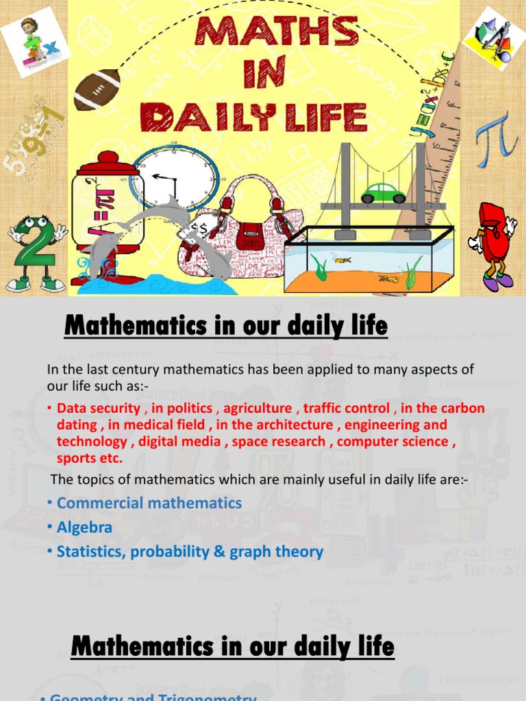 Applications of Mathematics in Daily Life | PDF | Area | Geometry