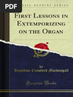 First Lessons in Extemporizing On The Organ