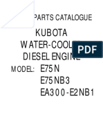 Kubota Diesel Engine Spare Parts Catalogue